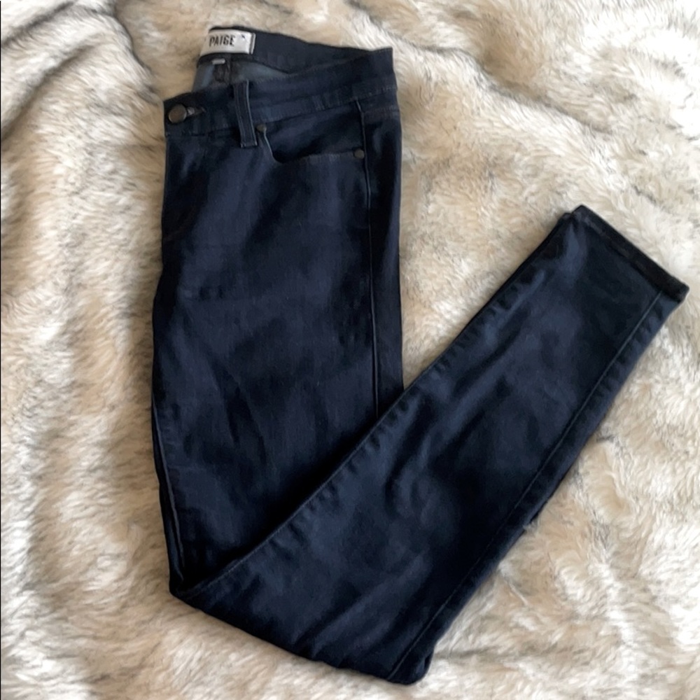 Paige denim indigo dark skinny leg